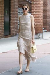 Olivia Palermo Charms in Gingham for Downtown Manhattan Stroll