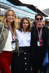 Olivia Wilde & Felicity Jones Attend British Grand Prix Grid Walk – Silverstone 2025