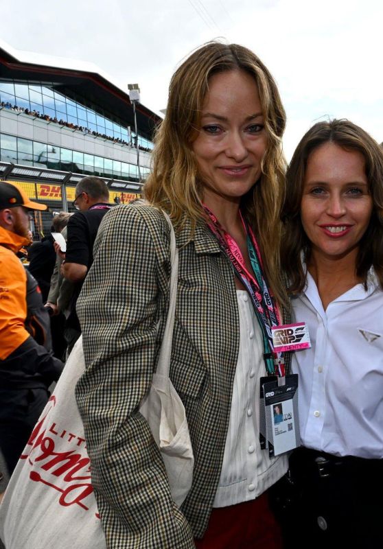Olivia Wilde & Felicity Jones Attend British Grand Prix Grid Walk – Silverstone 2025