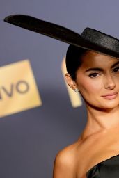 Paige DeSorbo Debuts Slit-Hat Drama at Las Culturistas Awards