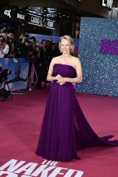 Pamela Anderson Attends Naked Gun Premiere in Regal Rodarte – London, 2025