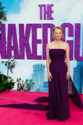 Pamela Anderson Attends Naked Gun Premiere in Regal Rodarte – London, 2025
