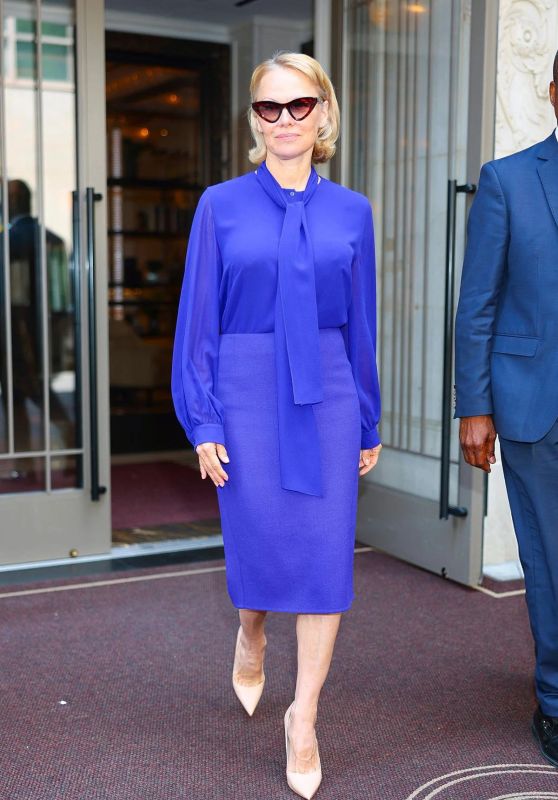 Pamela Anderson Unveils Bold Akris for 