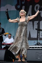 Pixie Lott Performs in Leopard Print at We Are Wirral Festival