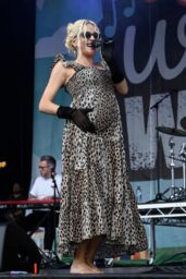 Pixie Lott Performs in Leopard Print at We Are Wirral Festival