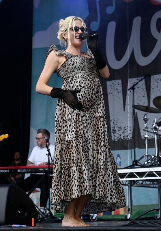 Pixie Lott Performs in Leopard Print at We Are Wirral Festival