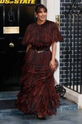 Priyanka Chopra Debuts Burberry's Fall Fringe in London