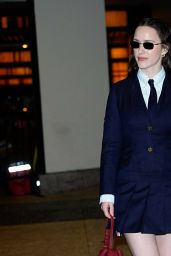 Rachel Brosnahan Delivers Sharp Schoolgirl Chic in NYC