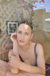 Rachel Brosnahan Glows in Violet Sequins for Harper’s Bazaar – July 2025