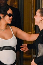 Rihanna & A$AP Rocky Depart Paris