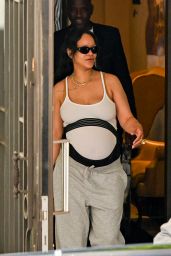 Rihanna & A$AP Rocky Depart Paris