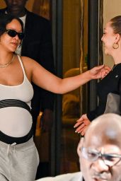 Rihanna & A$AP Rocky Depart Paris