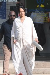 Rihanna Attends Father