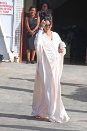 Rihanna Attends Father