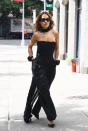 Rita Ora Unveils Bold Cut-Out Ensemble in New York City
