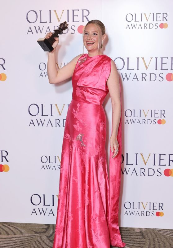 Romola Garai Captivates in Cerise at Olivier Awards 2025