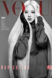 Rosé Unveils Saint Laurent Plaid Drama for Vogue Korea August 2025