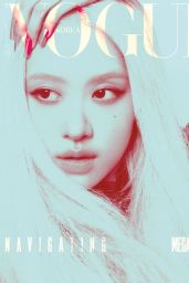 Rosé Unveils Saint Laurent Plaid Drama for Vogue Korea August 2025
