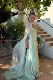 Rosie Huntington-Whiteley Unveils Pistachio Romance at Villa Treville