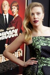 Scarlett Johansson Attends Hitchcock Premiere in Botanical Noir – NYC