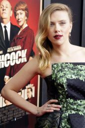 Scarlett Johansson Attends Hitchcock Premiere in Botanical Noir – NYC
