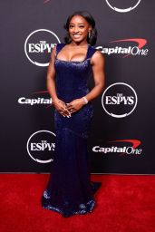 Simone Biles Attends ESPY Awards in Violet Precision – Hollywood 2025