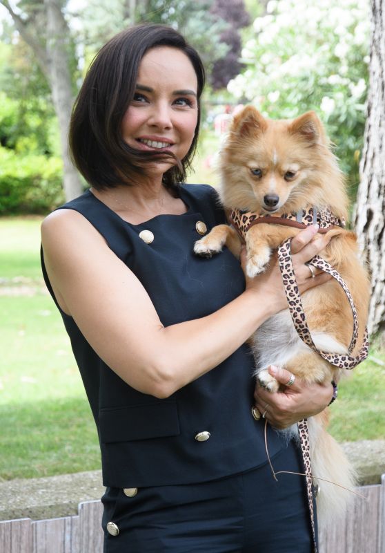 Singer Chenoa Debuts Chic Dog House Look in Madrid