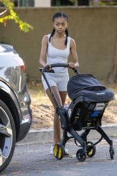 Skai Jackson Debuts Mom-Off-Duty Cool on LA Stroll – July 2025
