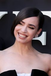 Sofia Carson Commands Premiere in Neo-Classic Gown