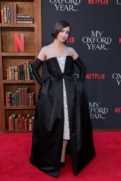Sofia Carson Commands Premiere in Neo-Classic Gown