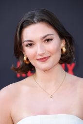 Sophia Woodward Charms in Cream at "My Oxford Year" Premiere