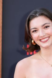 Sophia Woodward Charms in Cream at "My Oxford Year" Premiere