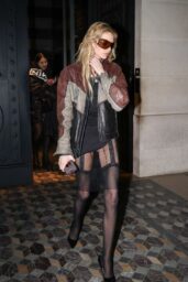Stella Maxwell Commands Paris Night in Edgy Couture Week Look