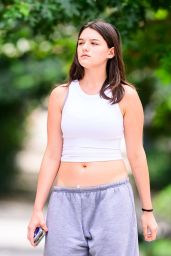 Suri Cruise Debuts Belly Piercing in NYC’s Summer Heat