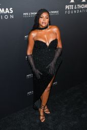 Taraji P. Henson Attends NYC Gala in Beaded Noir Drama