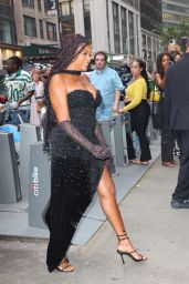 Taraji P. Henson Attends NYC Gala in Beaded Noir Drama