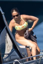Tate McRae Dazzles in Bikini Aboard St. Tropez Yacht