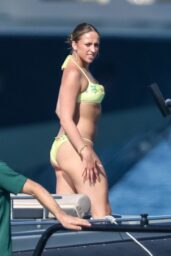 Tate McRae Dazzles in Bikini Aboard St Tropez Yacht