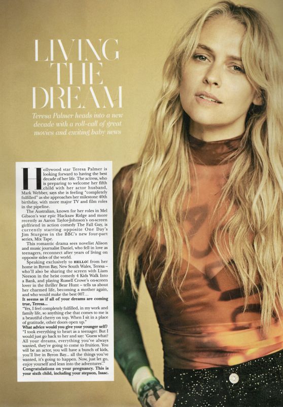 Teresa Palmer Unveils Dream Life, Baby News