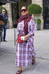 Tracee Ellis Ross Exits Ritz in Plaid Parisian Chic, July 8, 2025