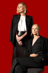 Uma Thurman & Charlize Theron Unveil Striking New York Times Feature