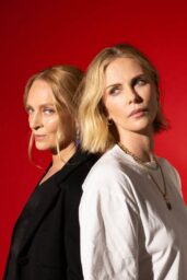 Uma Thurman & Charlize Theron Unveil Striking New York Times Feature