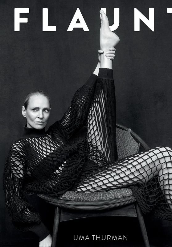 Uma Thurman Flaunts Fierce Edge for Flaunt Magazine