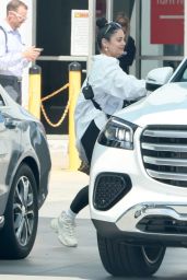 Vanessa Hudgens Masterfully Blends Comfort and Cool at LAX