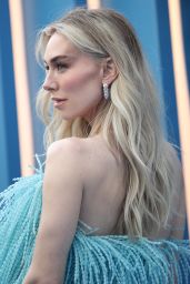 Vanessa Kirby Debuts Loewe’s Aqua Whirl at Fantastic Four London Premiere
