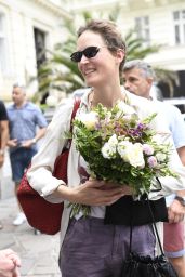 Vicky Krieps Debuts Artsy Arrival at Karlovy Vary Film Festival