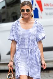 Zoe Hardman Steps Out in Gingham for London