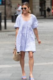 Zoe Hardman Steps Out in Gingham for London's Heart FM