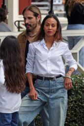 Zoe Saldaña and Family Enjoy Montecito's 4th of July Parade