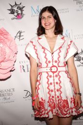 Alexandra Daddario’s Garden Party Chic, Bridgehampton Gala
